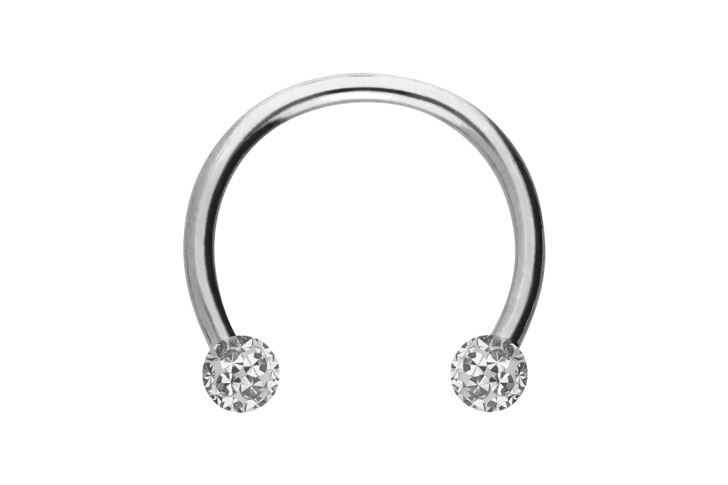 Titan Hufeisenring Piercing EPOXY-KUGELN